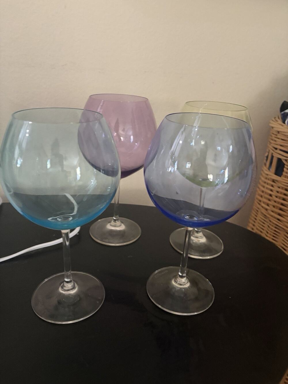 Marquis by Waterford Crystal Colored Wine Glasses Set of 4